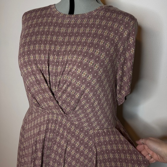 Torrid Drape Front Skater Dress - Picture 3 of 5